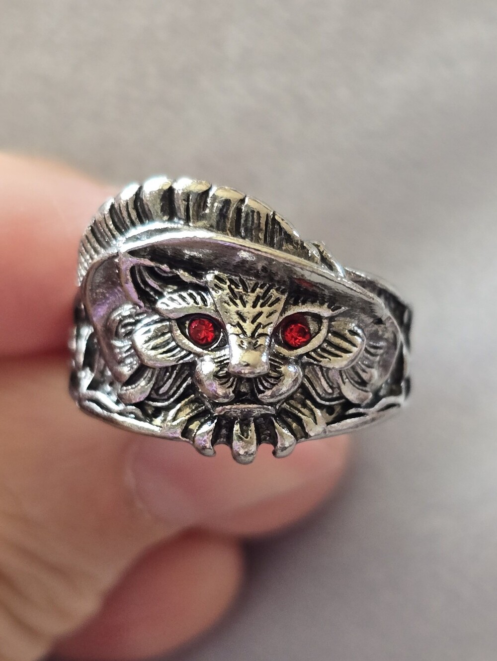 Norse Feline Guardian Ring